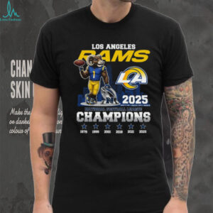 Los Angeles Rams 2025 National Football League Champions History T Shirt