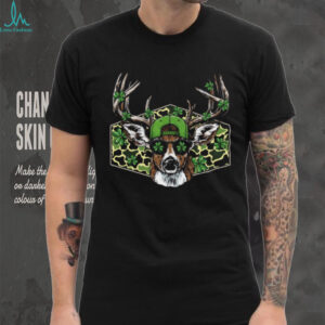 Lucky Buck St. Patrick's Day Deer Hunting Camo Sunglasses T Shirt