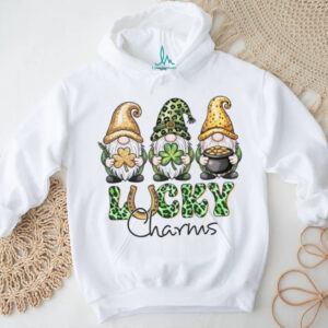 Lucky Charms Gnomes Leopard Print Clover Gold Pot T Shirt