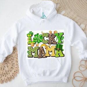 Lucky Mama Leopard Print & Plaid St. Patrick's Day T Shirt
