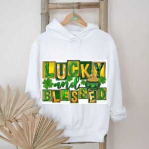 Lucky and Blessed Patchwork St. Patrick's Day Pot of Gold T Shirt