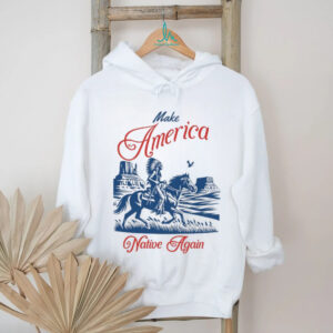 Make America Native Again Warrior on Horseback Heritage Tee