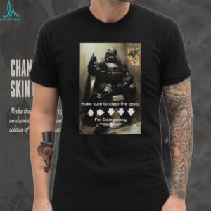 Make Sure To Clear The Area Stratagem Funny Helldiver Toilet Shirt
