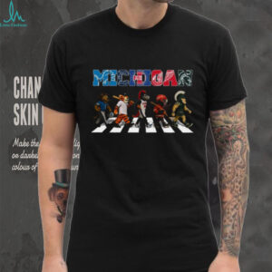 Michigan Sports Mascots Abbey Road Style Crossing T Shirt