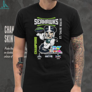 Mickey Mouse Seattle Seahawks Super Bowl LX Champions 2026 T Shirt