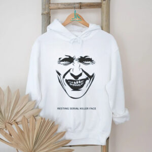 Minimalist Resting Serial Killer Face Creepy Smile Graphic Tee