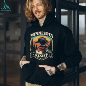 Minnesota Resist Loon Bird Patriotic Bandana Retro Wildlife T Shirt