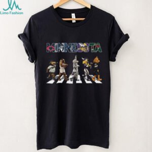 Minnesota Sports Mascots Abbey Road Style Crossing T Shirt