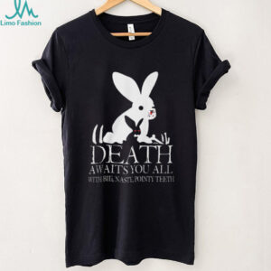 Monty Python “Death Awaits You All With Big Nasty Pointy Teeth” T Shirt