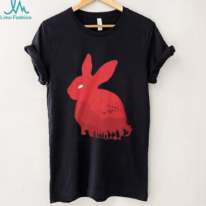 Monty Python Holy Grail Killer Rabbit of Caerbannog Silhouette T Shirt