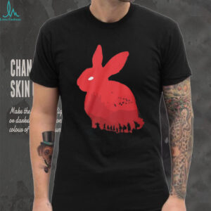 Monty Python Holy Grail Killer Rabbit of Caerbannog Silhouette T Shirt