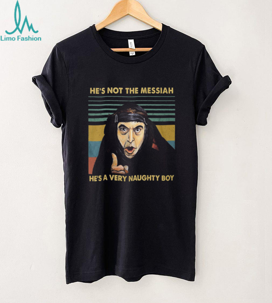 Monty Python Life of Brian “He’s A Very Naughty Boy” Retro T Shirt Monty Python Life of Brian “He’s A Very Naughty Boy” Retro T Shirt