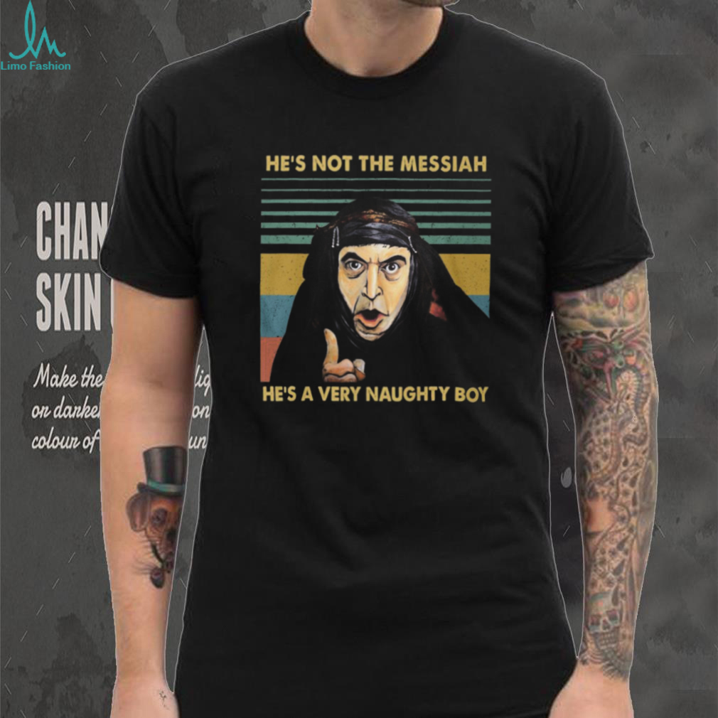 Monty Python Life of Brian “He’s A Very Naughty Boy” Retro T Shirt Monty Python Life of Brian “He’s A Very Naughty Boy” Retro T Shirt