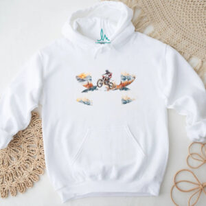 Mountain Adventure Motocross Rider Graphic Tee