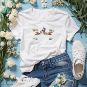 Mountain Adventure Motocross Rider Graphic Tee