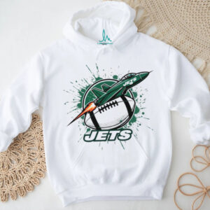NY Jets Football Tee Rocket Jet Splatter Art Design NY Jets Football Tee Rocket Jet Splatter Art Design
