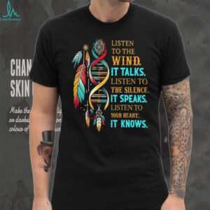 Native American Wisdom “Listen to the Wind” Dreamcatcher DNA T Shirt