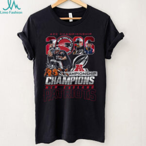 New England Patriots 2026 AFC Championship Champions Victory Illustration T Shirt