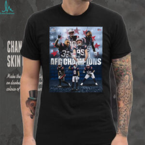 New England Patriots AFC Champions Football Team Roster T Shirt