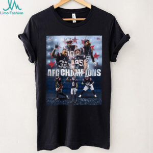 New England Patriots AFC Champions Football Team Roster T Shirt