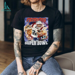 New England Patriots Football Super Bowl LX Player Graphic PNG