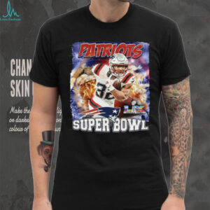 New England Patriots Football Super Bowl LX Player Graphic PNG