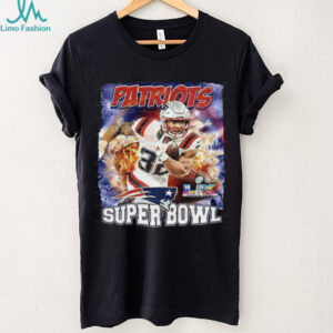 New England Patriots Football Super Bowl LX Player Graphic PNG