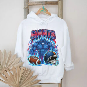 New York Giants Blue Titan Mascot Fan Shirt
