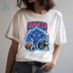 New York Giants Blue Titan Mascot Fan Shirt