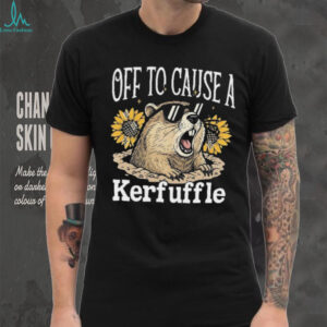 Off To Cause A Kerfuffle Woodchuck Gopher with Sunglasses T Shirt