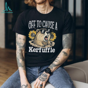 Off To Cause A Kerfuffle Woodchuck Gopher with Sunglasses T Shirt
