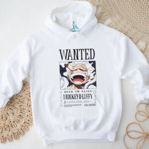 One Piece Luffy Gear 5 Wanted Poster Marine Bounty T Shirt
