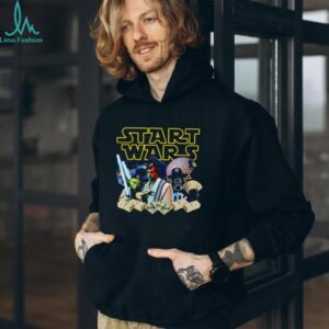 Parody Star Wars Characters with Money Stacks Graphic T Shirt