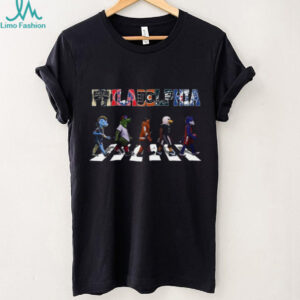 Philadelphia Sports Mascots Abbey Road Crossing T Shirt