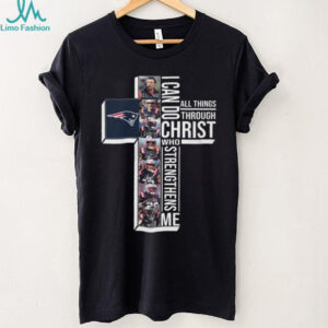 Philippians 413 I Can Do All Things Through Christ Patriots Cross T Shirt