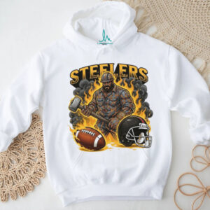 Pittsburgh Steelers Shirt Steel Worker Hammer & Fire Graphic Pittsburgh Steelers Shirt Steel Worker Hammer & Fire Graphic