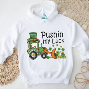 Pushin' My Luck Leopard Print Leprechaun Tractor Shirt