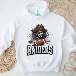Raiders Pirate Captain Football Graphic Shirt Crossed Swords Design Raiders Pirate Captain Football Graphic Shirt Crossed Swords Design