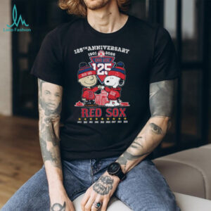 Red Sox 125th Anniversary 1901 2026 Snoopy & Charlie Brown T Shirt