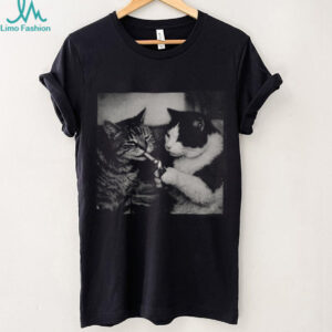 Retro Aesthetic Cats Smoking Cigarette Comfort Colors T Shirt