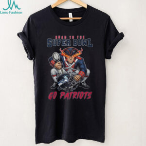 Road to the Super Bowl Patriots Football Soldier vs Seahawks T Shirt