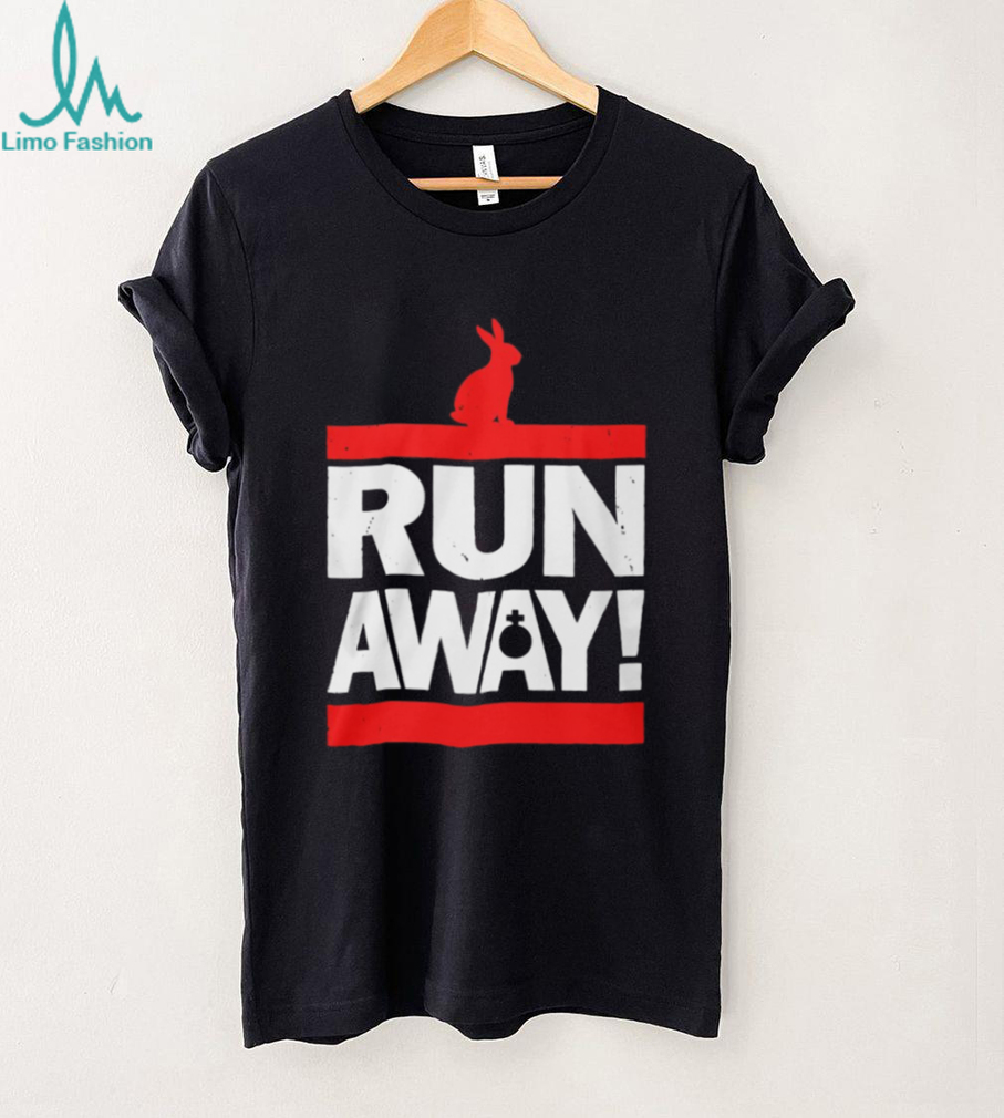 Run Away! Killer Rabbit of Caerbannog Monty Python Parody Shirt Run Away! Killer Rabbit of Caerbannog Monty Python Parody Shirt