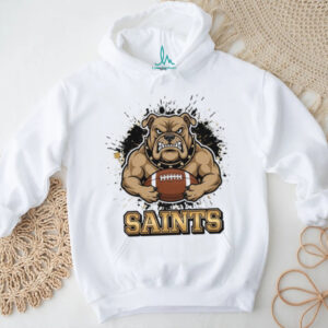 Saints Football Bulldog Mascot Graphic Tee Saints Football Bulldog Mascot Graphic Tee