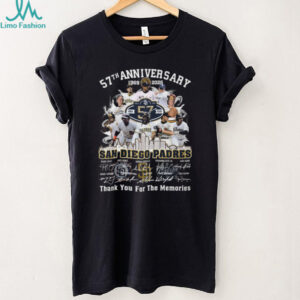 San Diego Padres 57th Anniversary (1969 2026) Team Legends Signature T Shirt