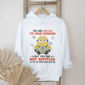 Sassy Minion “Entitled to Your Opinion” Funny Graphic Tee