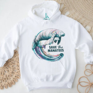 Save The Manatees Artistic Watercolor Ocean Life Graphic T Shirt Save The Manatees Artistic Watercolor Ocean Life Graphic T Shirt