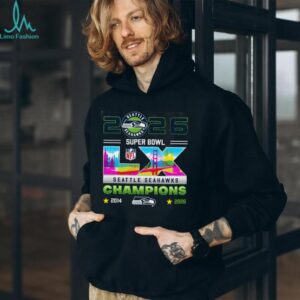 Seahawks Super Bowl LX 2026 Champions Santa Clara Bridge Graphic Tee