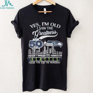 Seattle Football 50th Anniversary Legends & Players Name List Shirt