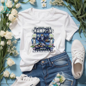 Seattle Seahawks 2X Super Bowl Champions T Shirt 2013 & 2025 Victory Graphic Tee