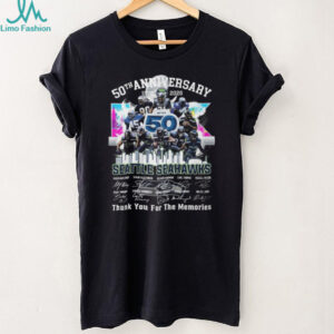 Seattle Seahawks 50th Anniversary 1976 2026 Thank You For The Memories T Shirt